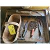 Image 4 : Carpenter apron, old heater, small wood old stand, sheep shears, curry comb.