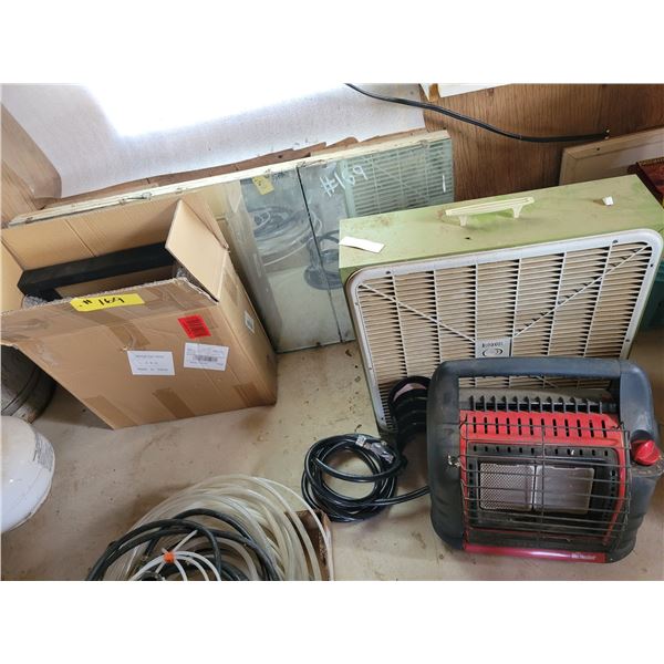 Small heater, fan,