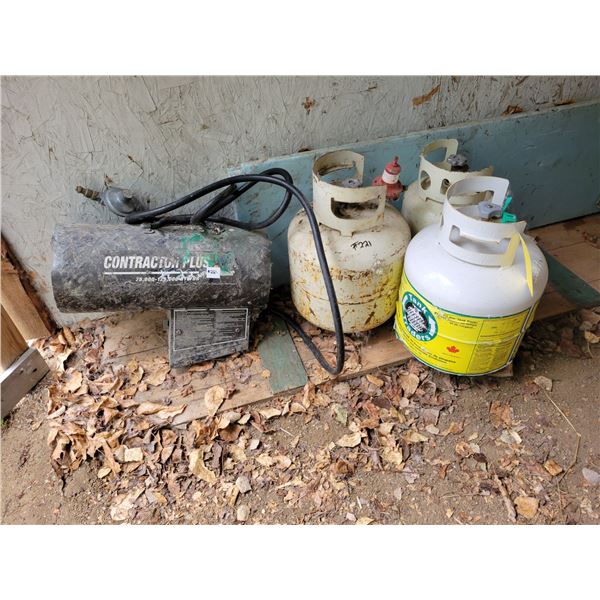 3- Propane tanks & heater