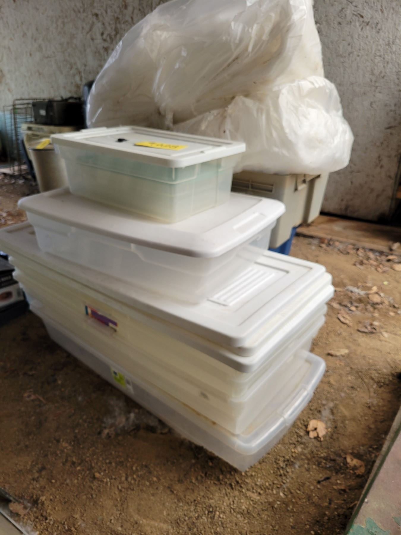 Various Tote containers & packing foam