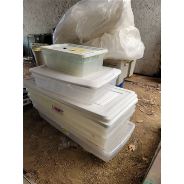 Various Tote containers & packing foam