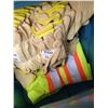 Image 5 : 5- Boxes of Safety clothing, various sizes & qty of work gloves
