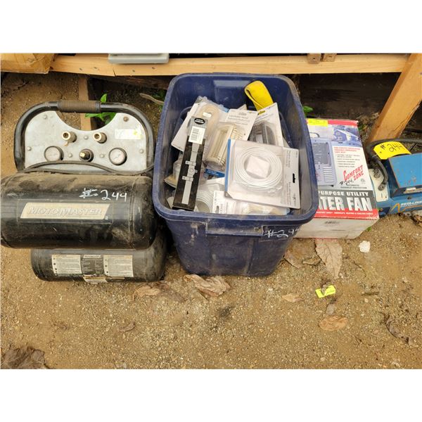 Heater fan, 12-Volt Gen., 2- heaters, Small comp. elec.