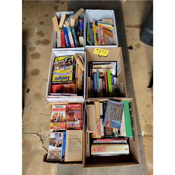 6- Boxes of books