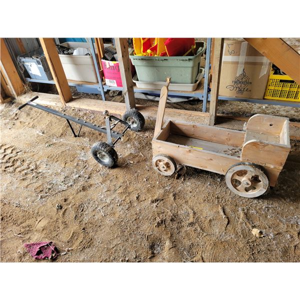 Wood wagon & trailer moving dolly