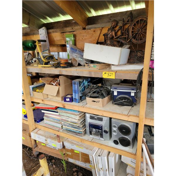 Light, flashers, stereo, records