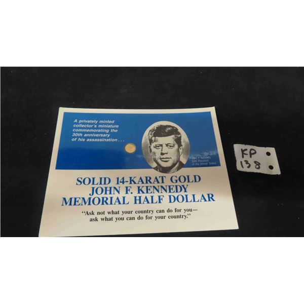 14K Gold Kennedy Memorial Half Dollar 14k-gold-kennedy-memorial-half-dollar