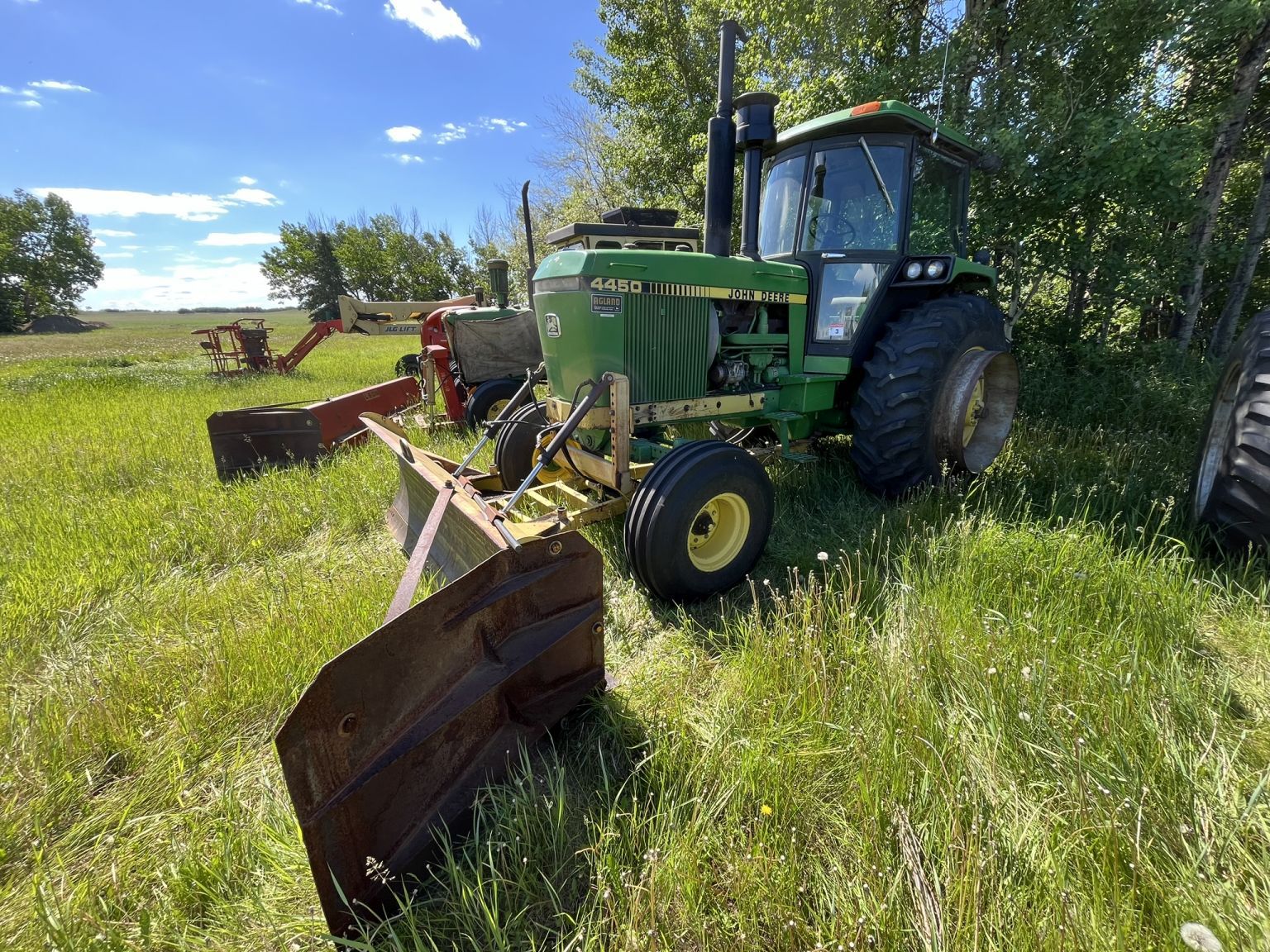 1995 John Deere 4450 Tractor with 9ft Blade, 2 Hydraulics, 540 & 1000 ...