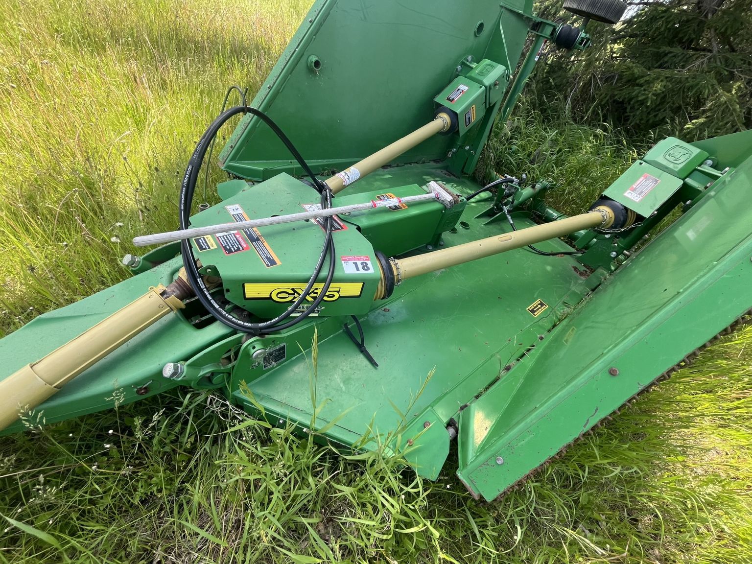John Deere CX15 Batwing Mower, 16ft, with extra blades