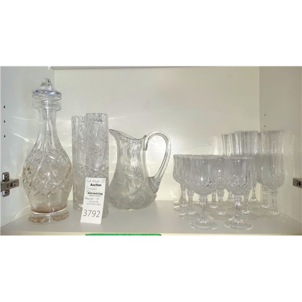Crystal, Glass Decanter A