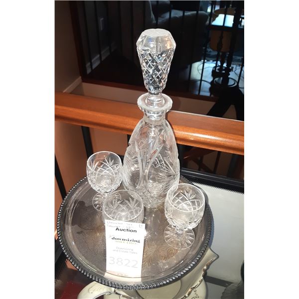 Lead Crystal Decanter Set A