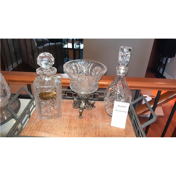Decanters, Tray, Dish A