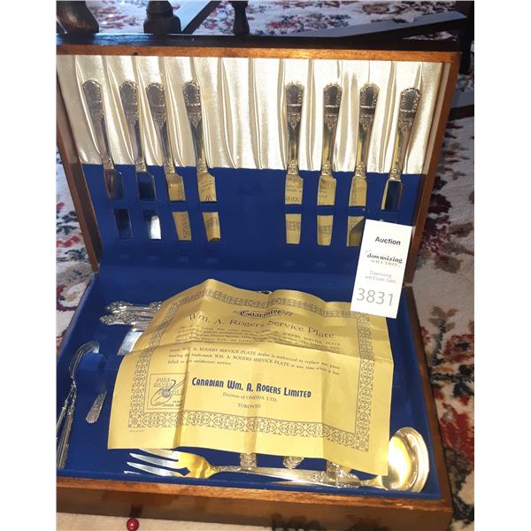 Sterling Silver and Rogers Silverware 'Sectional' Set A