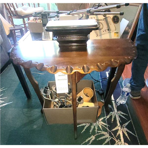 Table & Cast Iron Candle Holders B