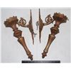 Image 2 : MATCHING PAIR OF VINTAGE WALL MOUNT LIGHTS