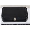 Image 2 : BLACK WOOD JEWELRY BOX WITH CONTENTS