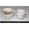 Image 1 : TWO VINTAGE VICTORIAN CERAMIC MUSTACHE CUPS