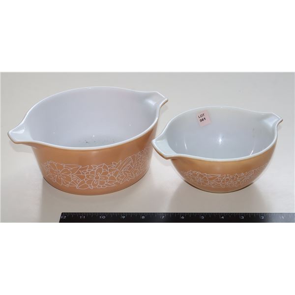 PYREX 2 PIECE TERRACOTTA STYLE SERVING DISH SET