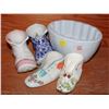 Image 1 : LOT OF FINE CHINA MINIATURE SHOES AND MORE