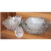 Image 1 : LARGE LOT OF CRYSTAL AND CUT CLASS SERVING DISHES
