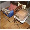 Image 1 : LOT OF ESTATE FURNITURE, THREE CHAIRS , METAL