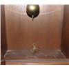 Image 2 : WALL MOUNT CLOCK, WOOD/ GLASS