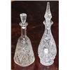 Image 1 : TWO LARGE CRYSTAL DECANTERS