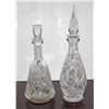 Image 2 : TWO LARGE CRYSTAL DECANTERS