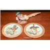 Image 1 : PHEASANT THEME 3D PLATES AND FIGURE