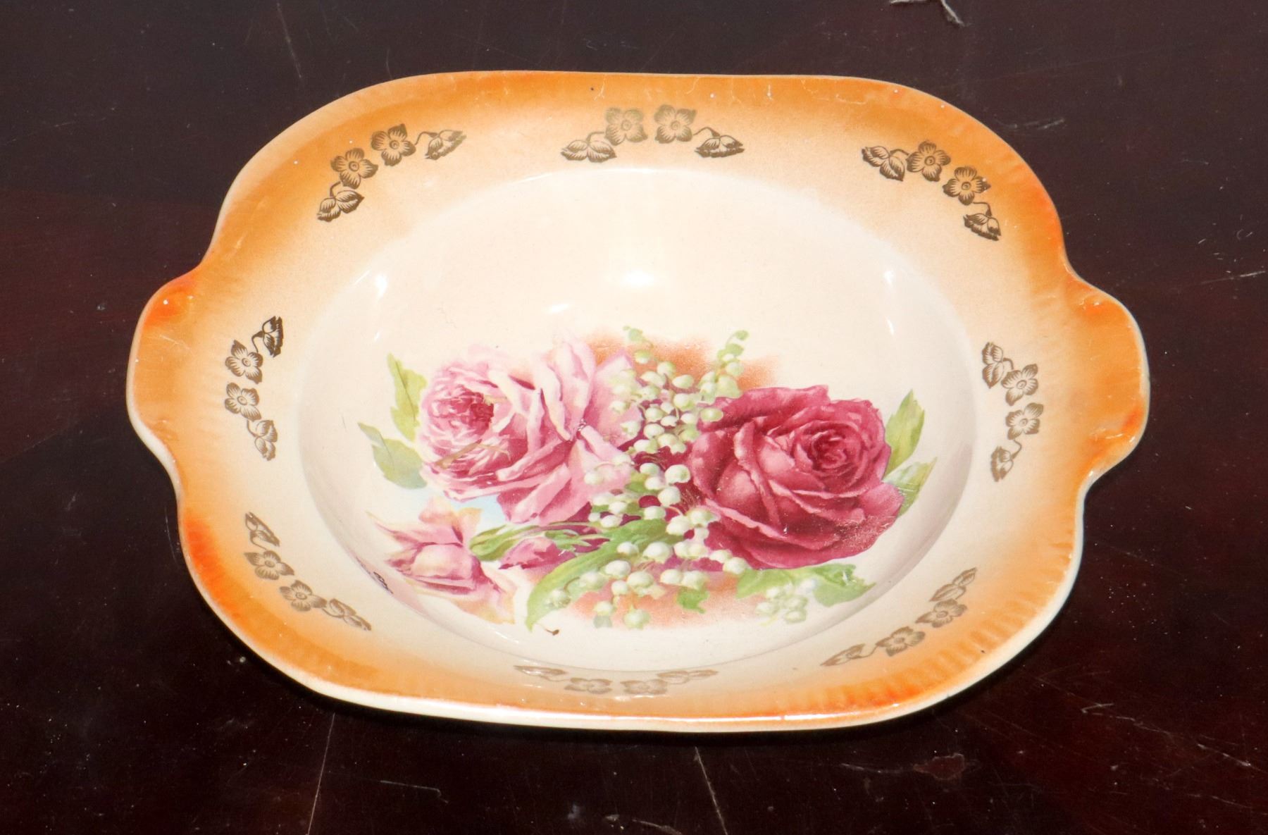 Thompson China Patterns VINTAGE THOMPSON POTTER COMPANY SERVING DISH