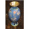 Image 1 : VINTAGE ENAMELED BRASS CLOISONNE VASE