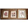 Image 1 : THREE SMALL HAND MADE PETIT POINT FRAMED ART PIECES
