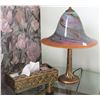 Image 1 : VINTAGE TABLE LAMP AND TISSUE BOX COVER