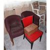 Image 1 : LOT OF 4 CHAIRS AND JEWELRY BOX