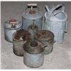 Image 1 : LARGE LOT OF GALVANIZED STEEL FUEL CONTAINERS