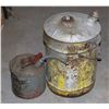 Image 1 : TWO GALVANIZED STEEL FUEL CONTAINERS