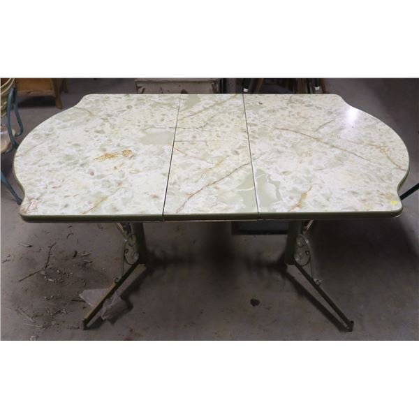 VINTAGE KITCHEN TABLE, BIG STAIN ON TOP, RUST?