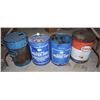 Image 1 : FOUR VINTAGE EMPTY 20L DRUMS, SOME ESSO