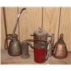 Image 1 : LOT OF VINTAGE/ ANTIQUE OIL CANS