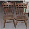 Image 1 : TWO MATCHING VINTAGE/ ANTIQUE WOOD CHAIRS