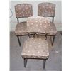 Image 1 : THREE MATCHING VINTAGE METAL FRAME KITCHEN CHAIRS