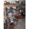 Image 1 : GIANT LOT OF HUBCAPS, LIGHTS, OLD AUTOMOTIVE TOOLS