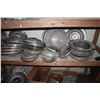 Image 2 : GIANT LOT OF HUBCAPS, LIGHTS, OLD AUTOMOTIVE TOOLS