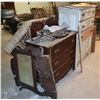 Image 1 : LOT OF ANTIQUE/ VINTAGE FURNITURE FOR RESTORATION