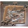Image 1 : LARGE LOT OF VINTAGE/ ANTIQUE WRENCHES AND OTHER