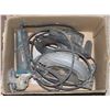 Image 1 : BOX OF POWER TOOLS, CIRCULAR SAW AND GRINDER