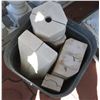 Image 1 : GALVANIZED TUB FULL OF CONCRETE MOLDS