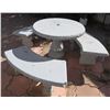 Image 2 : CONCRETE TABLE WITH BENCH SEATING