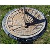 Image 2 : CONCRETE BASE SUNDIAL "HOURS FLY, FLOWERS BLOOM