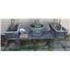 Image 1 : CONCRETE BENCH AND CONCRETE PLANTERS
